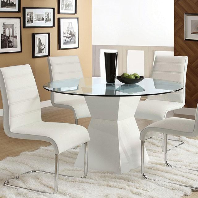 Mauna White Round Dining Table image