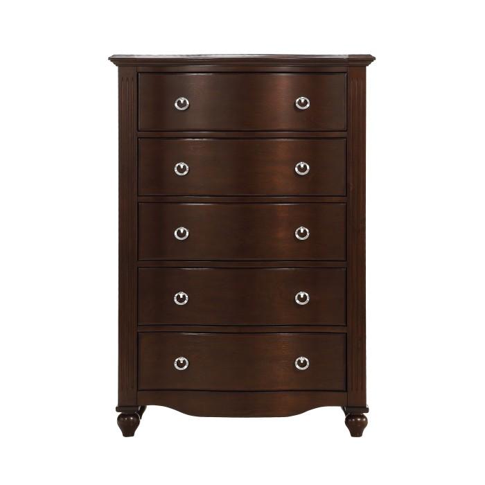 Homelegance Furniture Meghan 5-Drawer Chest in Espresso image