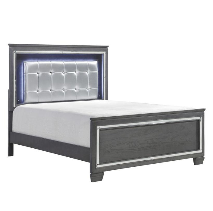 Homelegance Allura Full Panel Bed in Gray 1916FGY-1*