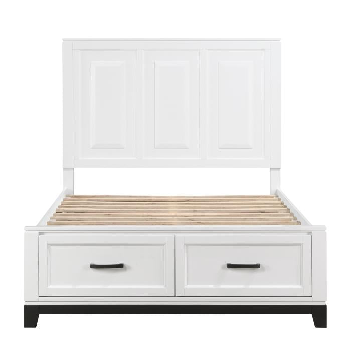 1450WHF-1*-Youth (3) Full Platform Bed with Footboard Storage