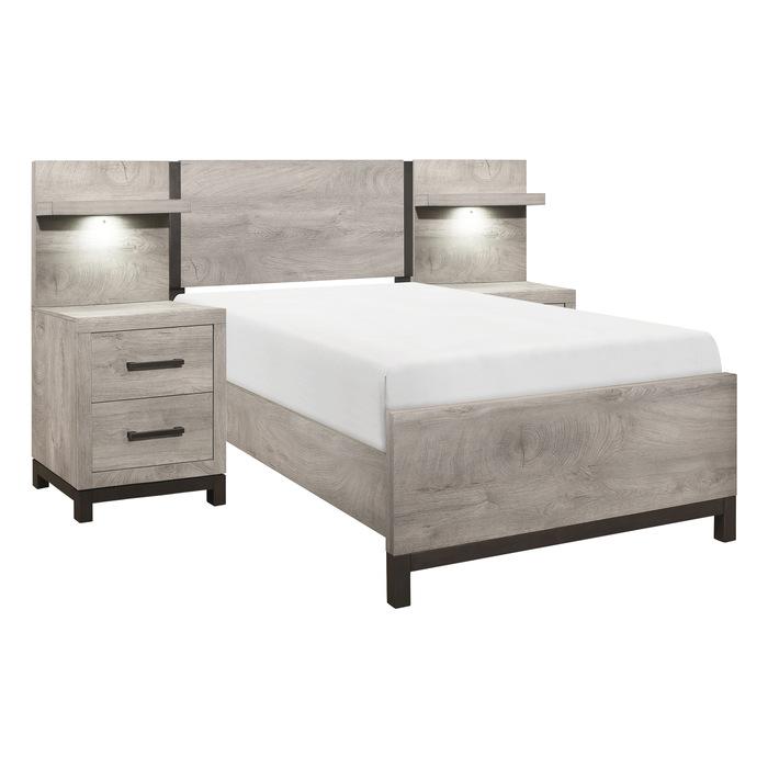 Zephyr 5pc Set Twin Wall Bed (TB+2NS+2NS-P)