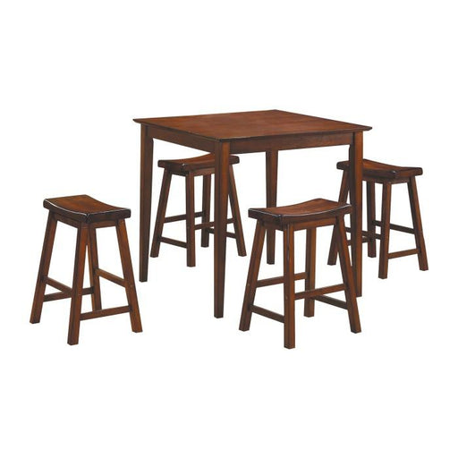 5302C - 5-Piece Pack Counter Height Set, Warm Cherry image