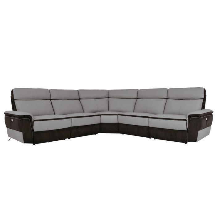 8318*5C1PW - (5)5-Piece Modular Power Reclining Sectional image