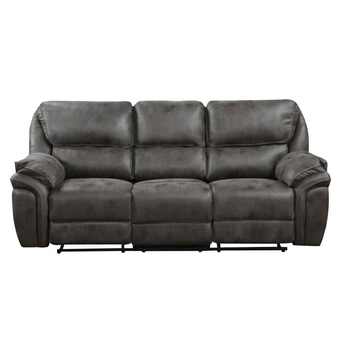 8517GRY-3 - Double Reclining Sofa image
