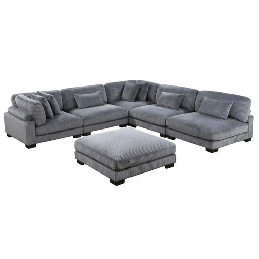 8555GY*6OT - (6)6-Piece Modular Sectional with Ottoman image