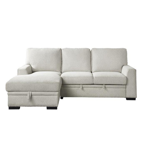 9468BE*2LC2R - (2)2-Piece Sectional with Pull-out Bed and Left Chaise with Hidden Storage image