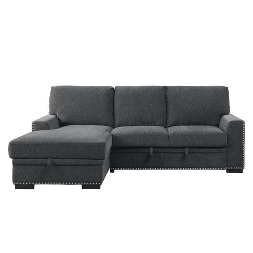 9468CC*2LC2R - (2)2-Piece Sectional with Pull-out Bed and Left Chaise with Hidden Storage image