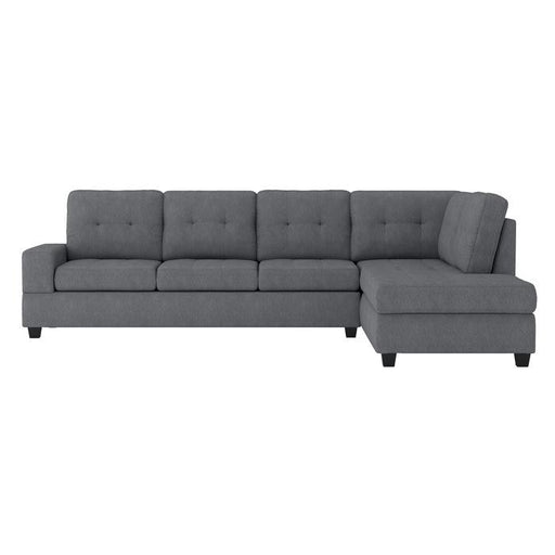 9507DGY*SC - (2)2-Piece Reversible Sectional with Drop-Down Cup Holders image