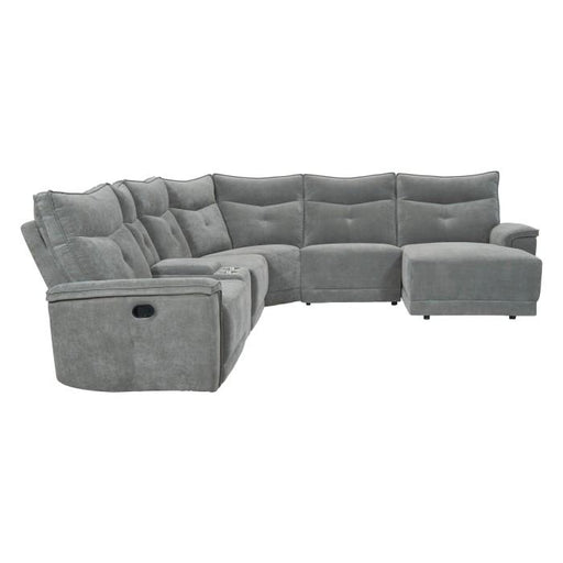 9509DG*6LR5R - (6)6-Piece Modular Reclining Sectional with Right Chaise image