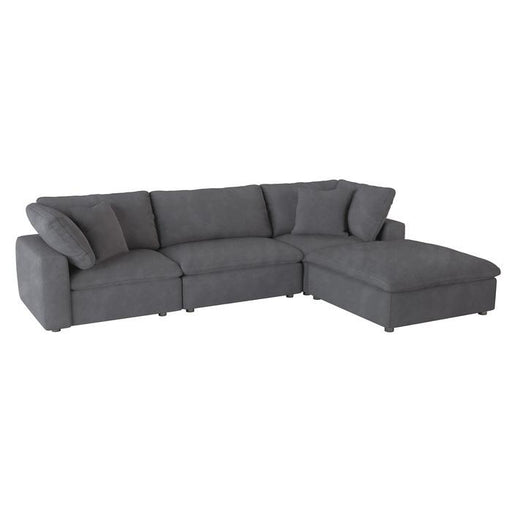 9546GY*4OT - (4)4-Piece Modular Sectional with Ottoman image