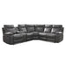 9599GRY*SC - (3)3-Piece Reclining Sectional with Left Console image