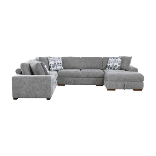 9624GY*42LRC - (4)4-Piece Sectional with Right Chaise image