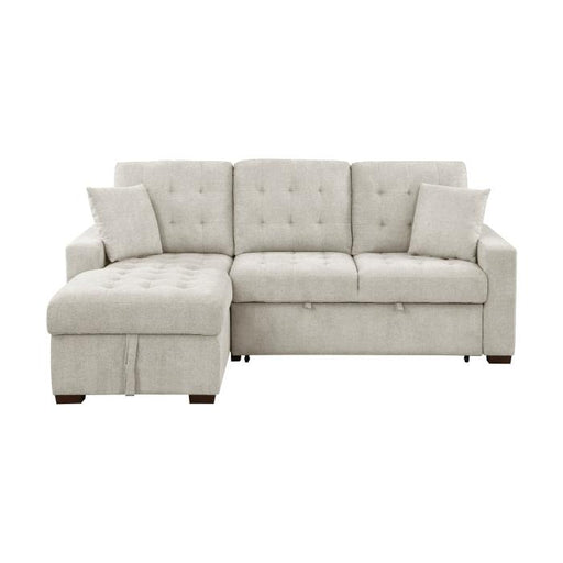 9816SN*2LCRL - (2)2-Piece Sectional with Left Chaise, Pull-out Bed and Hidden Storage image