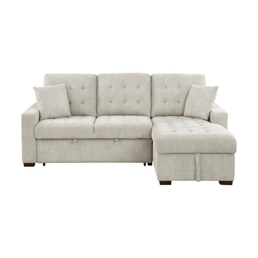 9816SN*2LLRC - (2)2-Piece Sectional with Right Chaise, Pull-out Bed and Hidden Storage image
