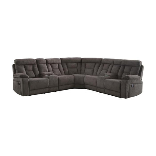 9914CH*SC - (3)3-Piece Reclining Sectional with 2 Consoles image
