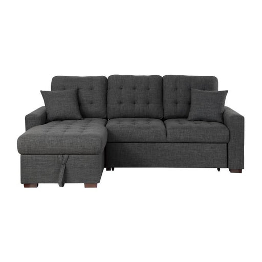 9916DG*2LCRL - (2)2-Piece Sectional with Pull-out Bed and Left Chaise with Hidden Storage image