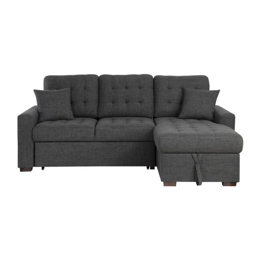 9916DG*SC - (2)2-Piece Sectional with Pull-out Bed and Right Chaise with Hidden Storage image