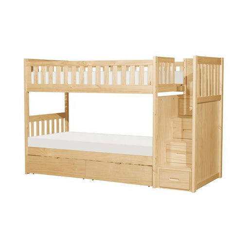 B2043SB-1*T - (5) Twin/Twin Step Bunk Bed with Storage Boxes image