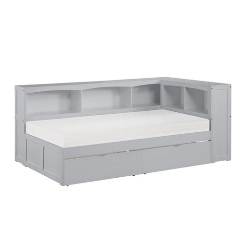 B2063BC-1BCT* - (4) Twin Bookcase Corner Bed with Storage Boxes image