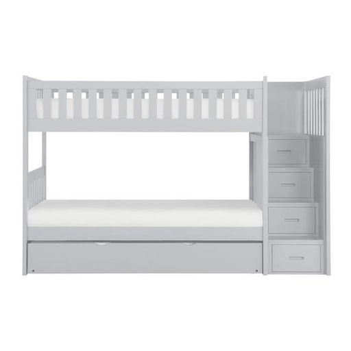 B2063SB-1*R - (5) Twin/Twin Step Bunk Bed with Twin Trundle image
