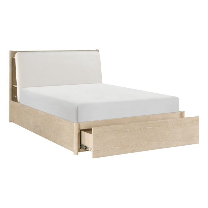 1313NK-1EK-Bedroom (3) Eastern King Platform Bed with Footboard Storage