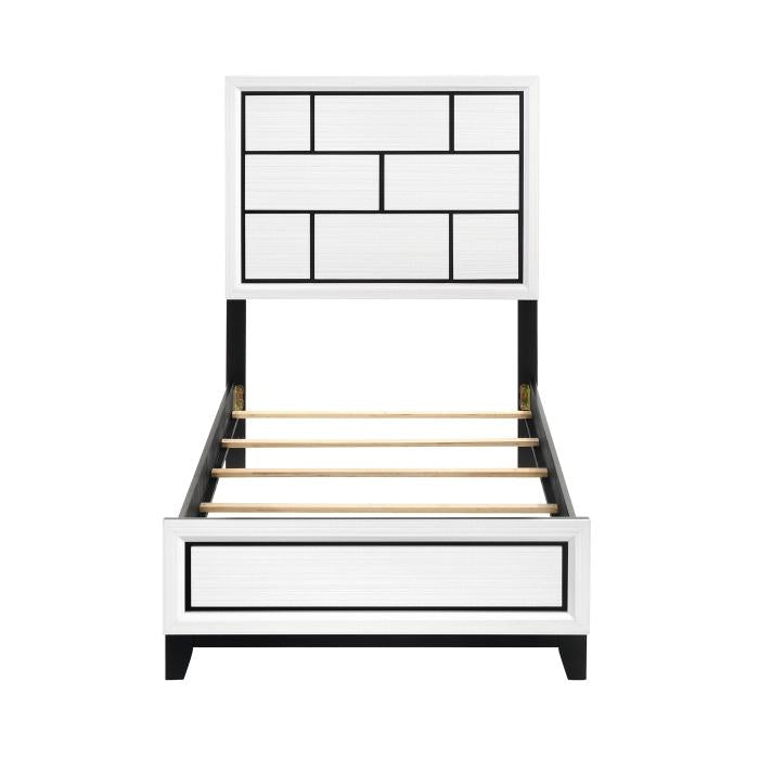 1645WHT-1-Youth (2) Twin Bed