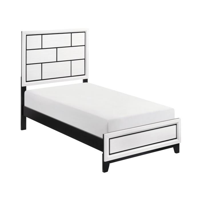 1645WHT-1-Youth (2) Twin Bed