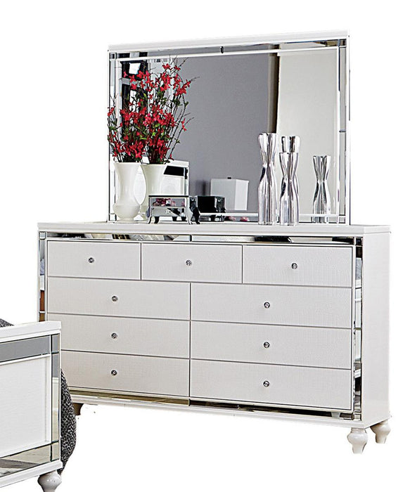 Alonza 9 Drawer Dresser in White 1845-5