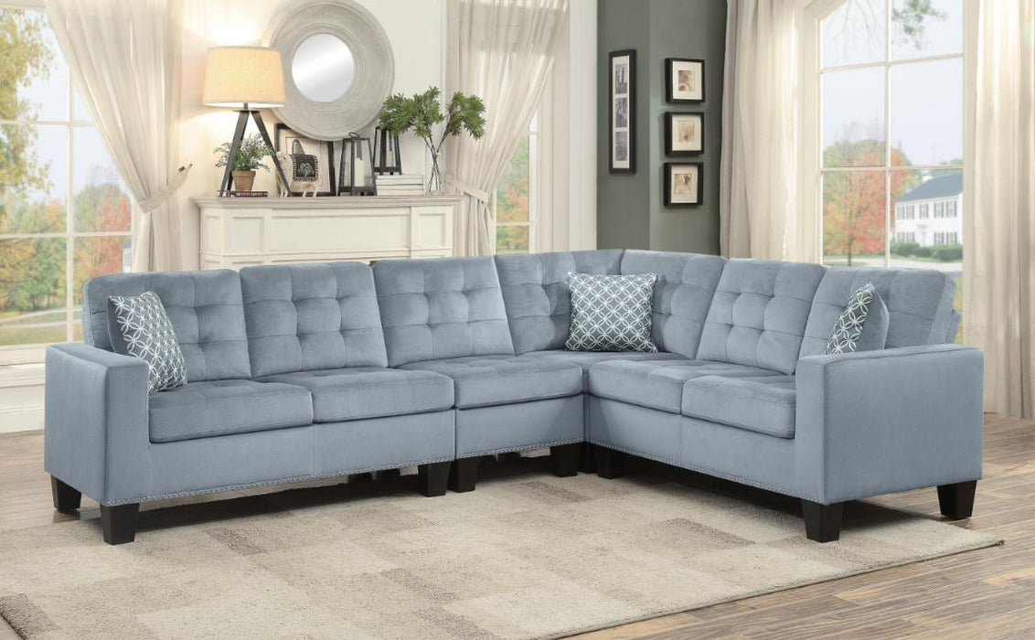 Lantana 2-Piece Reversible Sectional in Gray 9957GYSC