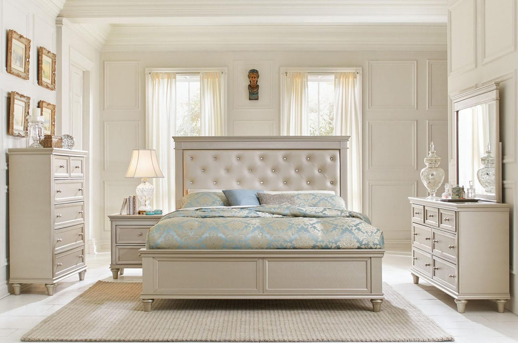 Celandine Full Panel Bed in Pearl/Silver 1928F-1