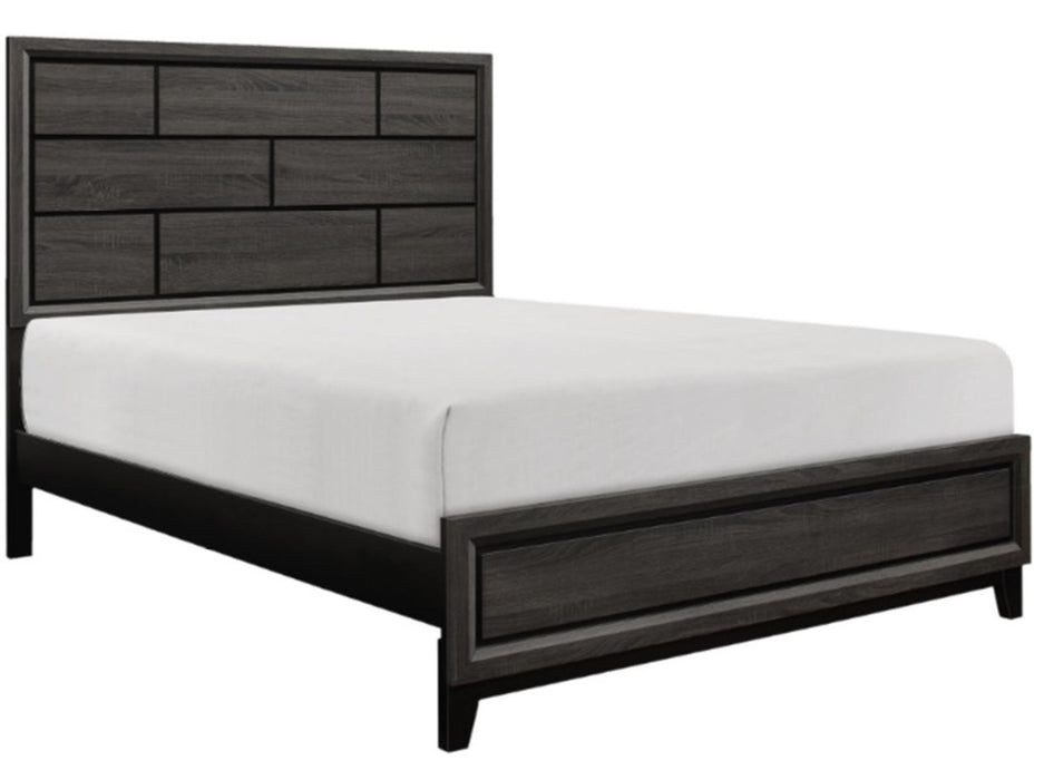 Davi Full Panel Bed in Gray 1645F-1