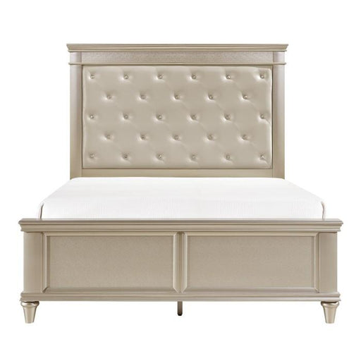 Celandine King Panel Bed in Pearl/Silver 1928K-1EK image