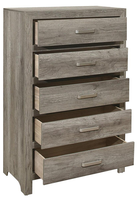 Mandan 5 Drawer Chest in Weathered Gray 1910GY-9