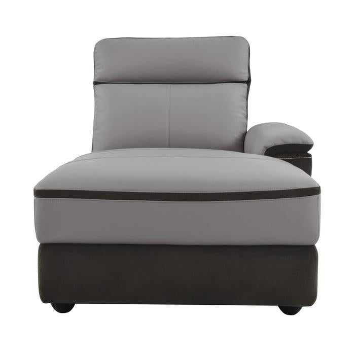 Homelegance Furniture Laertes Right Side Chaise in Taupe Gray 8318-5R image