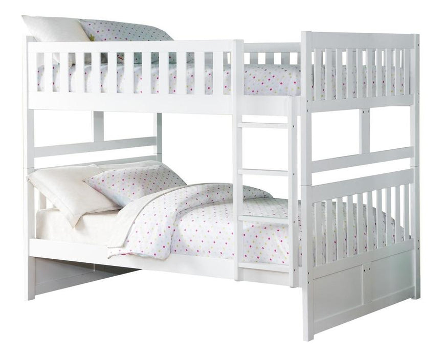 Galen Full/Full Bunk Bed in White B2053FFW-1