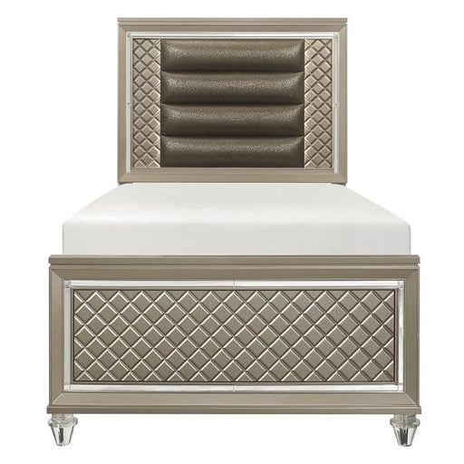 Youth Loudon Twin Platform Bed in Champagne Metallic B1515T-1 image