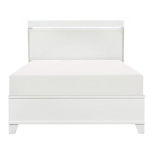 Kerren Queen Platform Bed in White 1678W-1 image