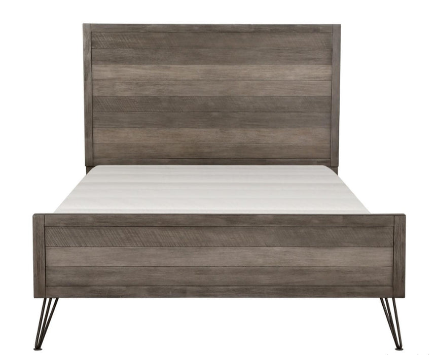 Urbanite Full Panel Bed in Tri-tone Gray 1604F-1