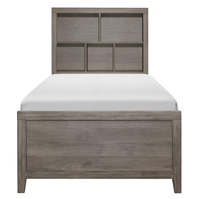 Woodrow Twin Platform Bed in Gray 2042NBT-1 image