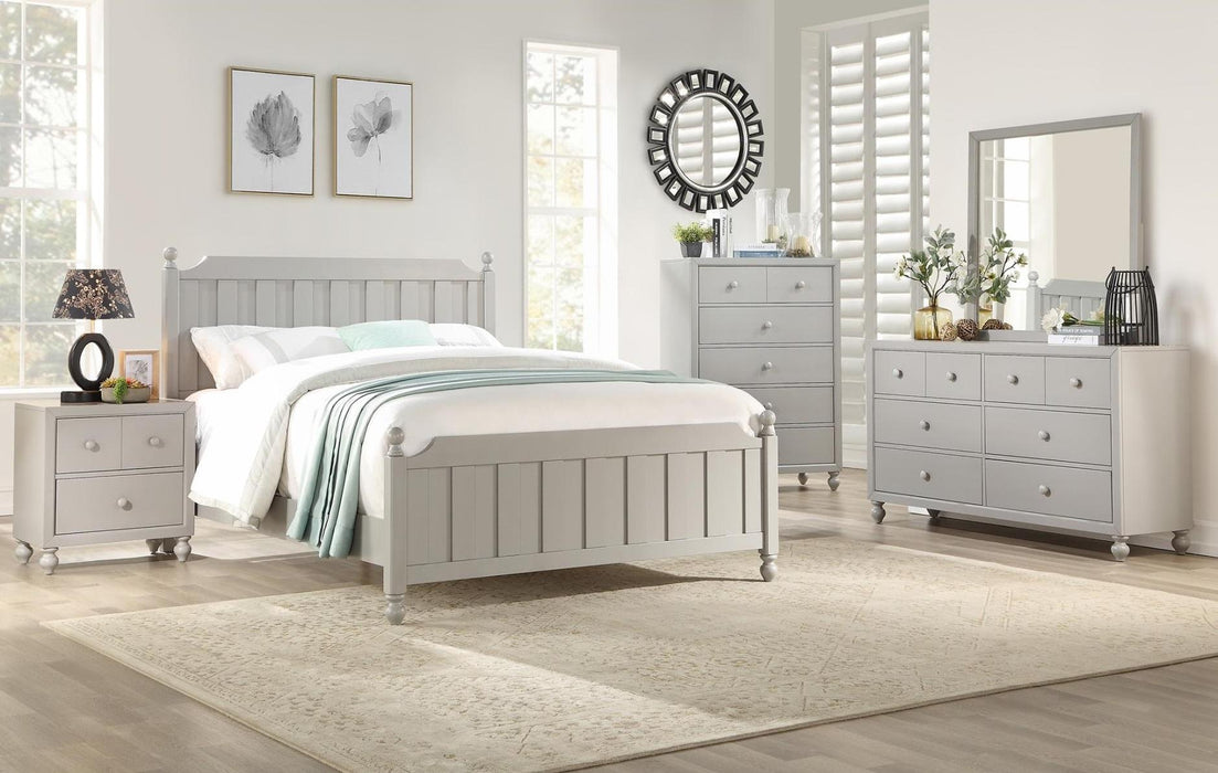 Wellsummer Full Panel Bed in Gray 1803GYF-1