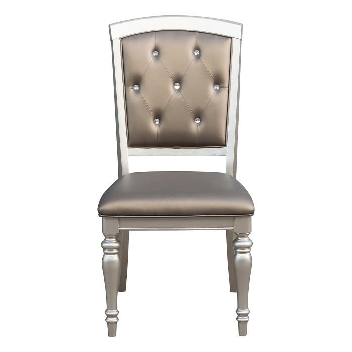 Orsina Side Chair in Silver (Set of 2)