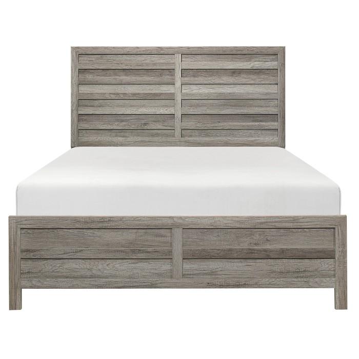 Mandan Full Panel Bed in Weathered Gray 1910GYF-1