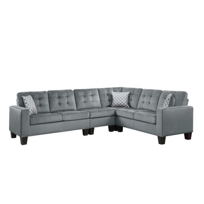 Lantana 2-Piece Reversible Sectional in Gray 9957GYSC