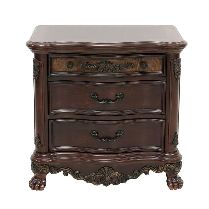 Deryn Park 3 Drawer Nightstand in Cherry 2243-4