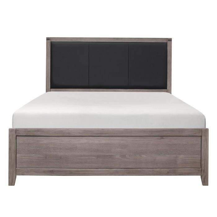Woodrow Queen Panel Bed in Gray 2042-1