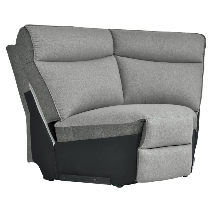 Maroni Corner Seat in Dark Gray/Light Gray 8259-CR