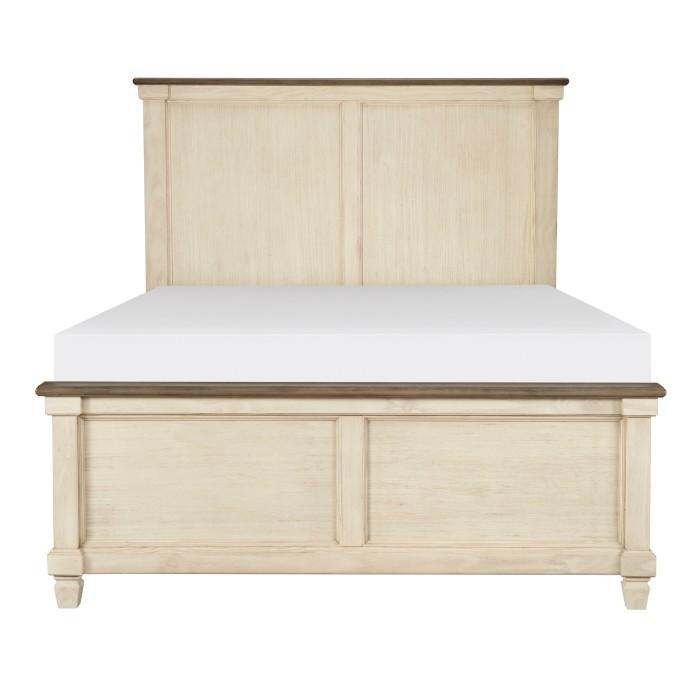 Weaver Queen Panel Bed in Antique White 1626-1