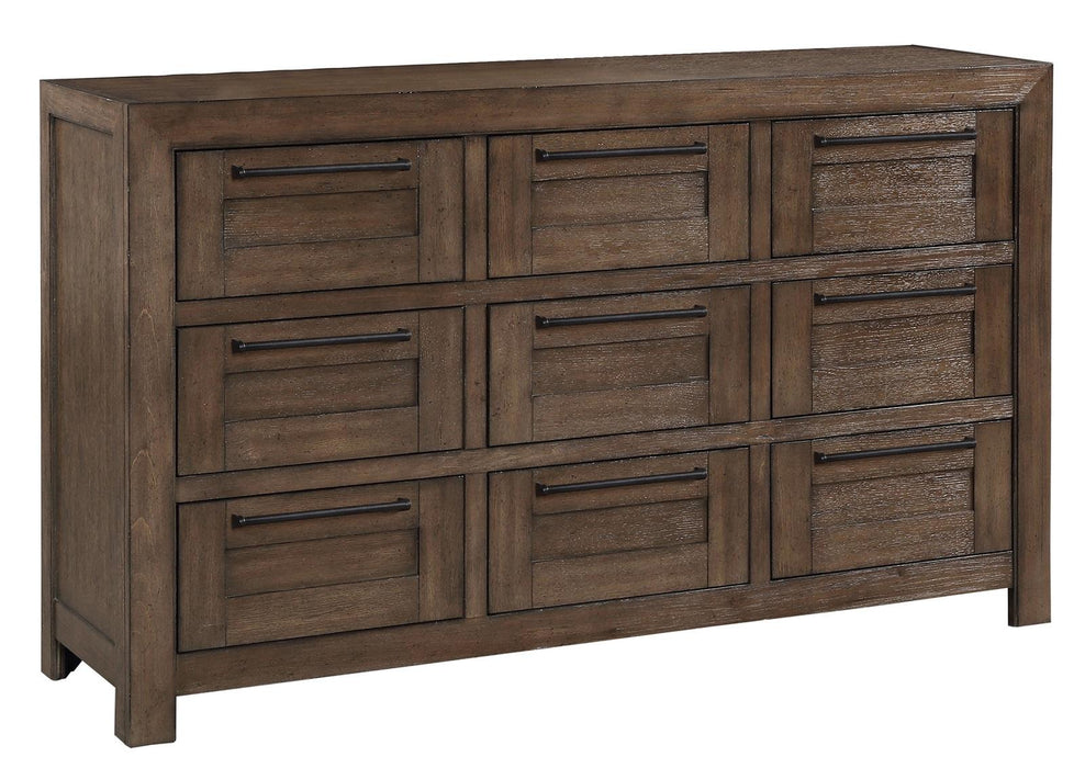 Legends Furniture Arcadia 9 Drawer Dresser in Modern Rustic