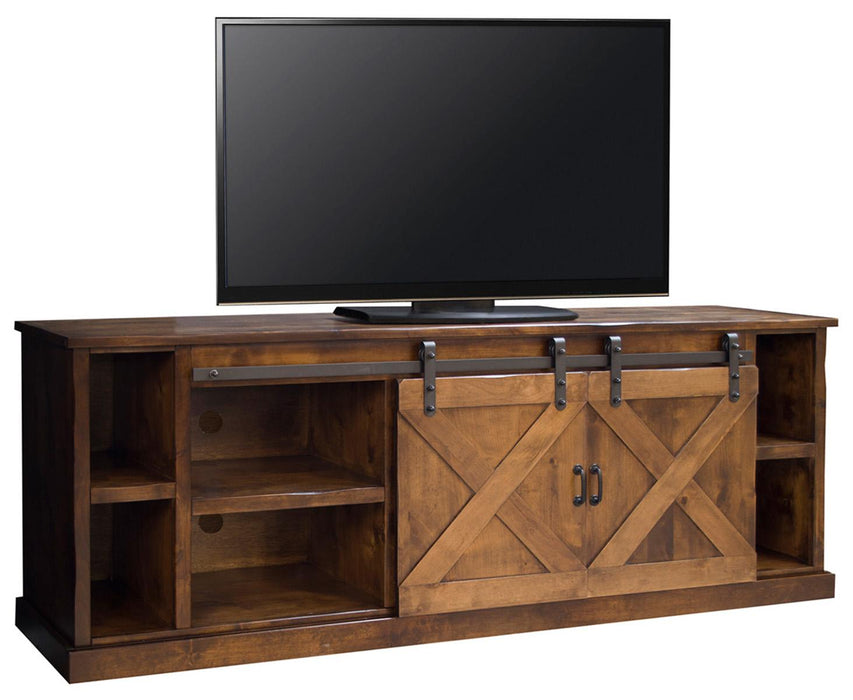 Legends Furniture Farmhouse 85" TV Console in Aged Whiskey