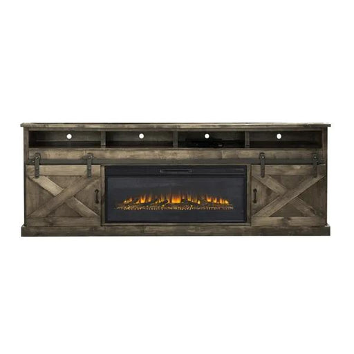 Legends Furniture Farmhouse 94" Fireplace Console in Barnwood image